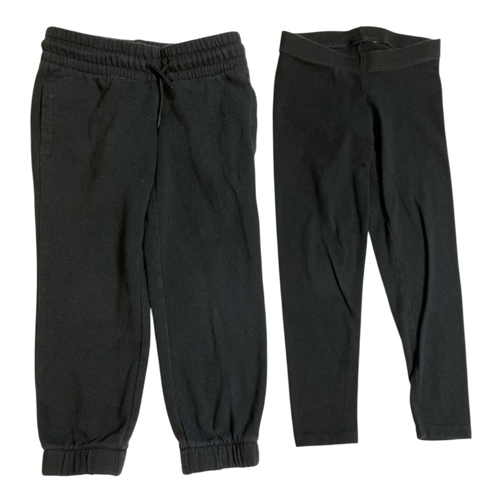 Athletic Works Kids Black Sweatpants and Leggings  XS 4-5